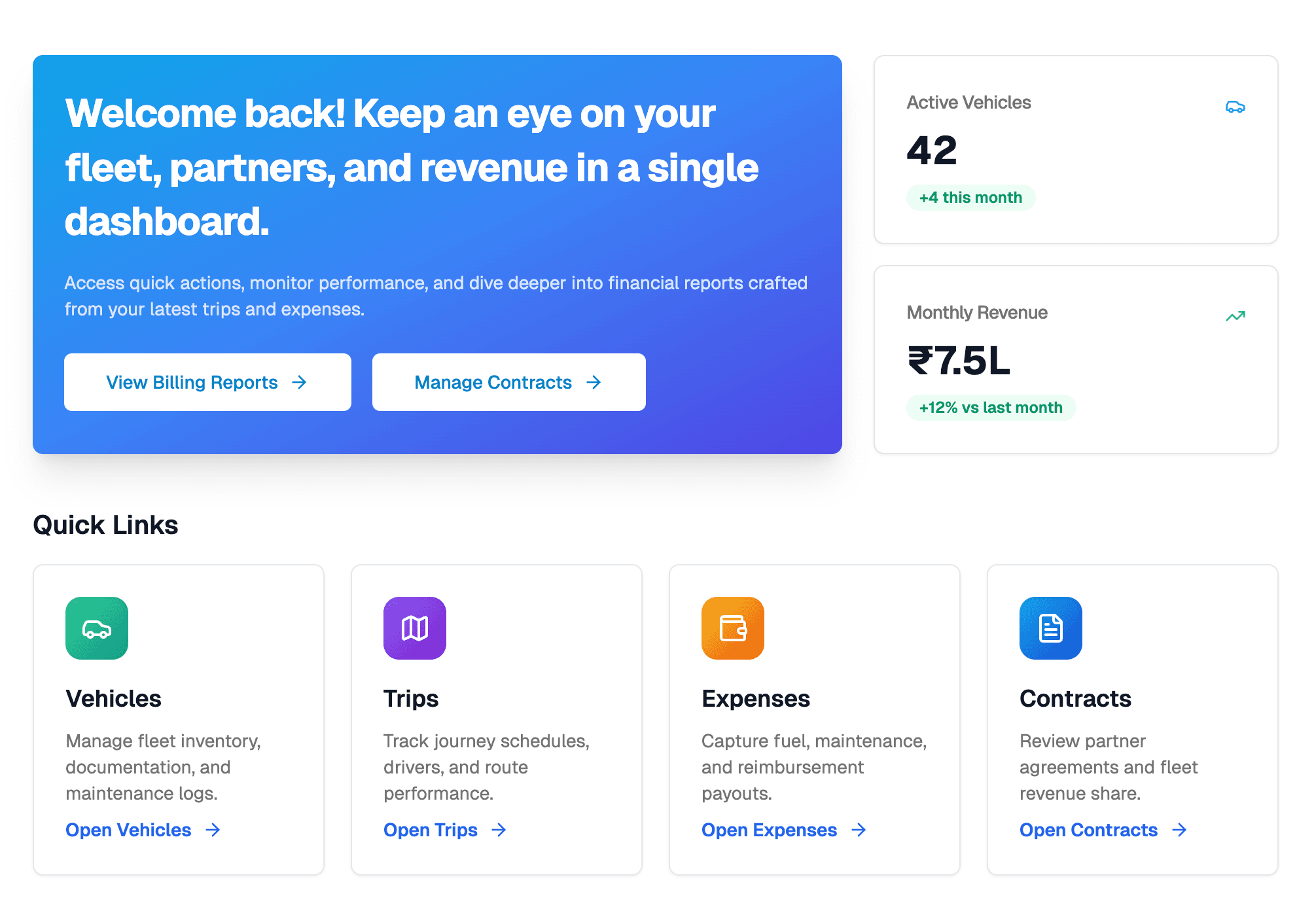 Sawari Admin Portal dashboard preview